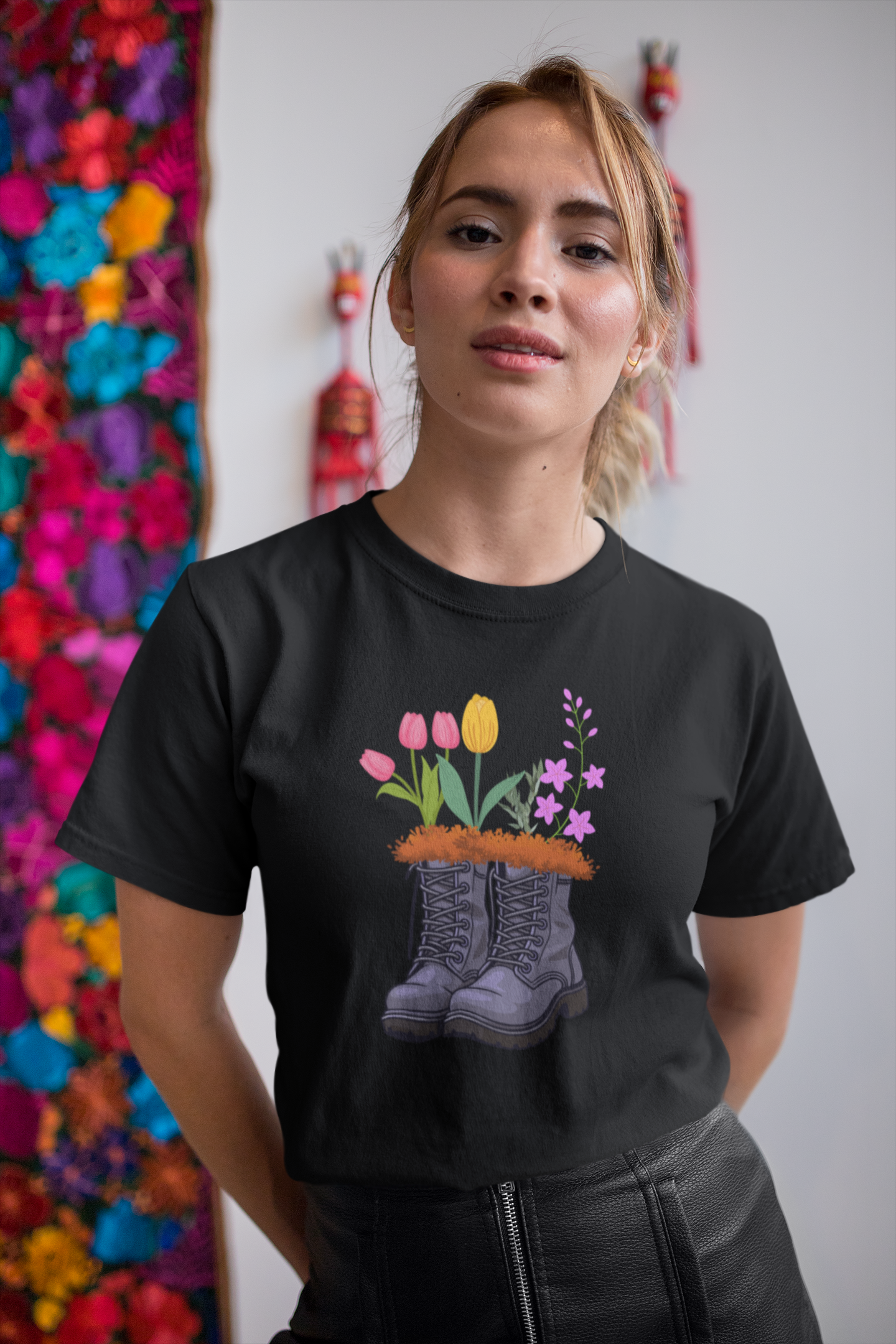 Blooming Boots Tee
