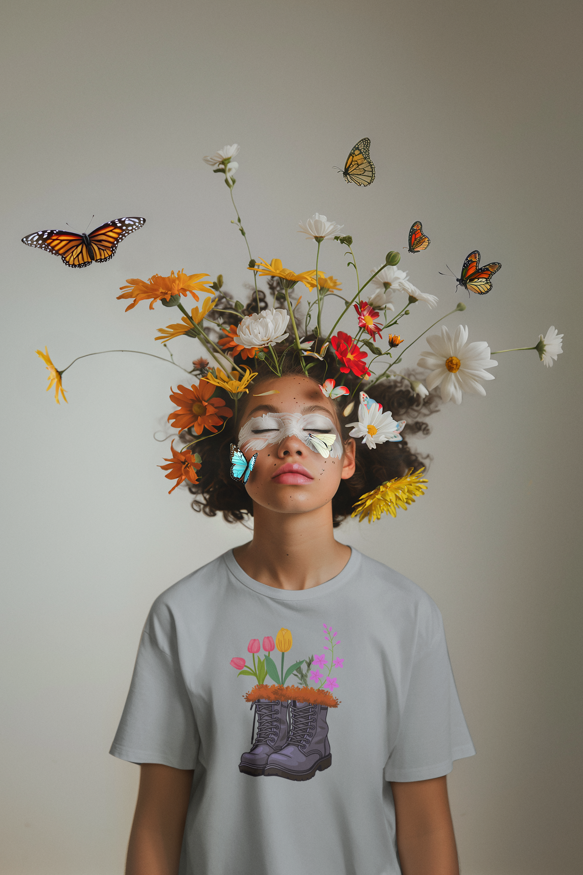 Blooming Boots Tee